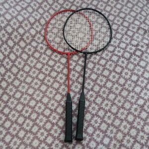 Red and Black Badminton Racket Set